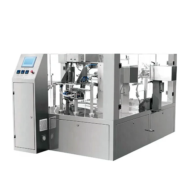 High Speed Automatic Rotary Powder Granule Liquid Preformed Pouch Packing Machine