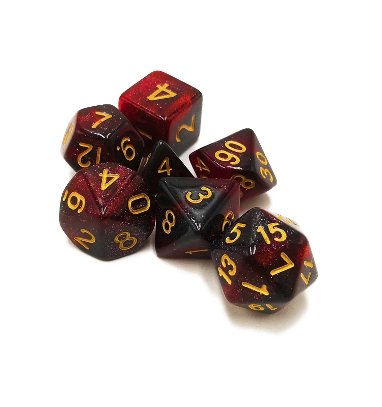 
Custom Colorful Polyhedral Dice Set 