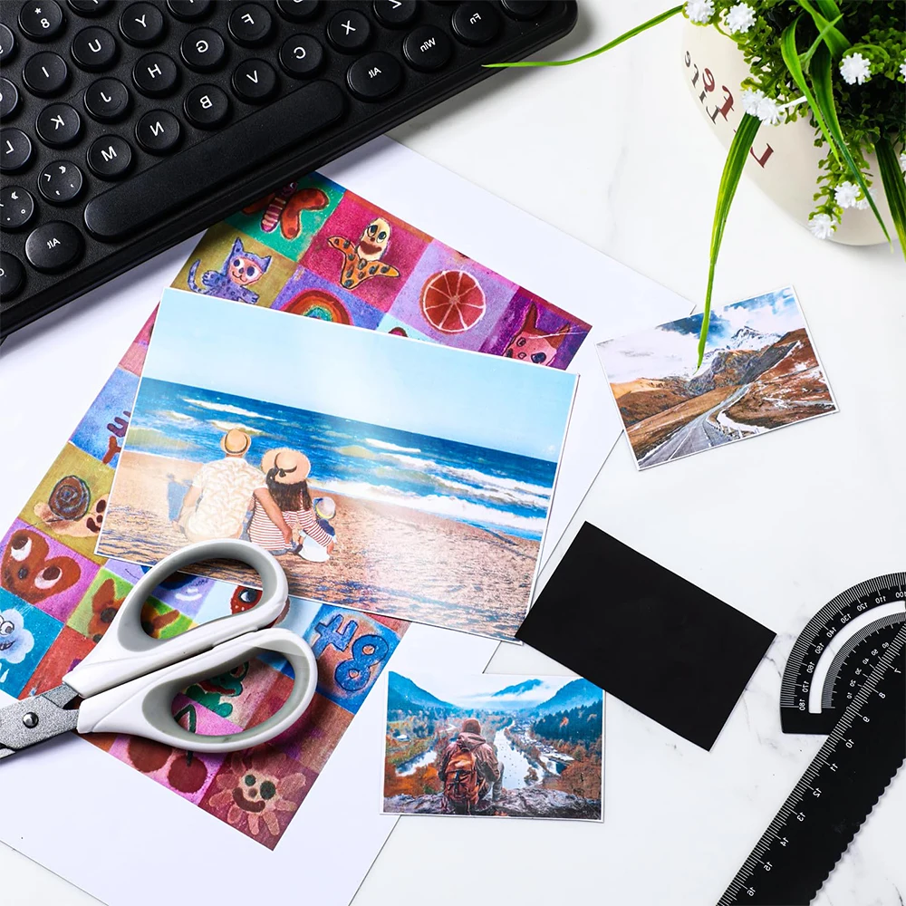 0.5Mm Shiny Shielding Thick Printing Rainbow 8X11 Magnetic Logo Paper Magnets Fridge Wholesale 0.6Mm Magnet Sheet Logo Printing