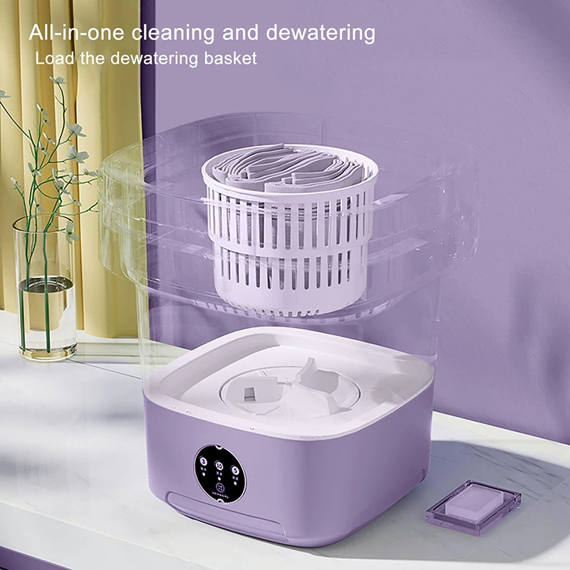 Folding Portable Mini Washing Electric laundry Clothes small mashing Machine