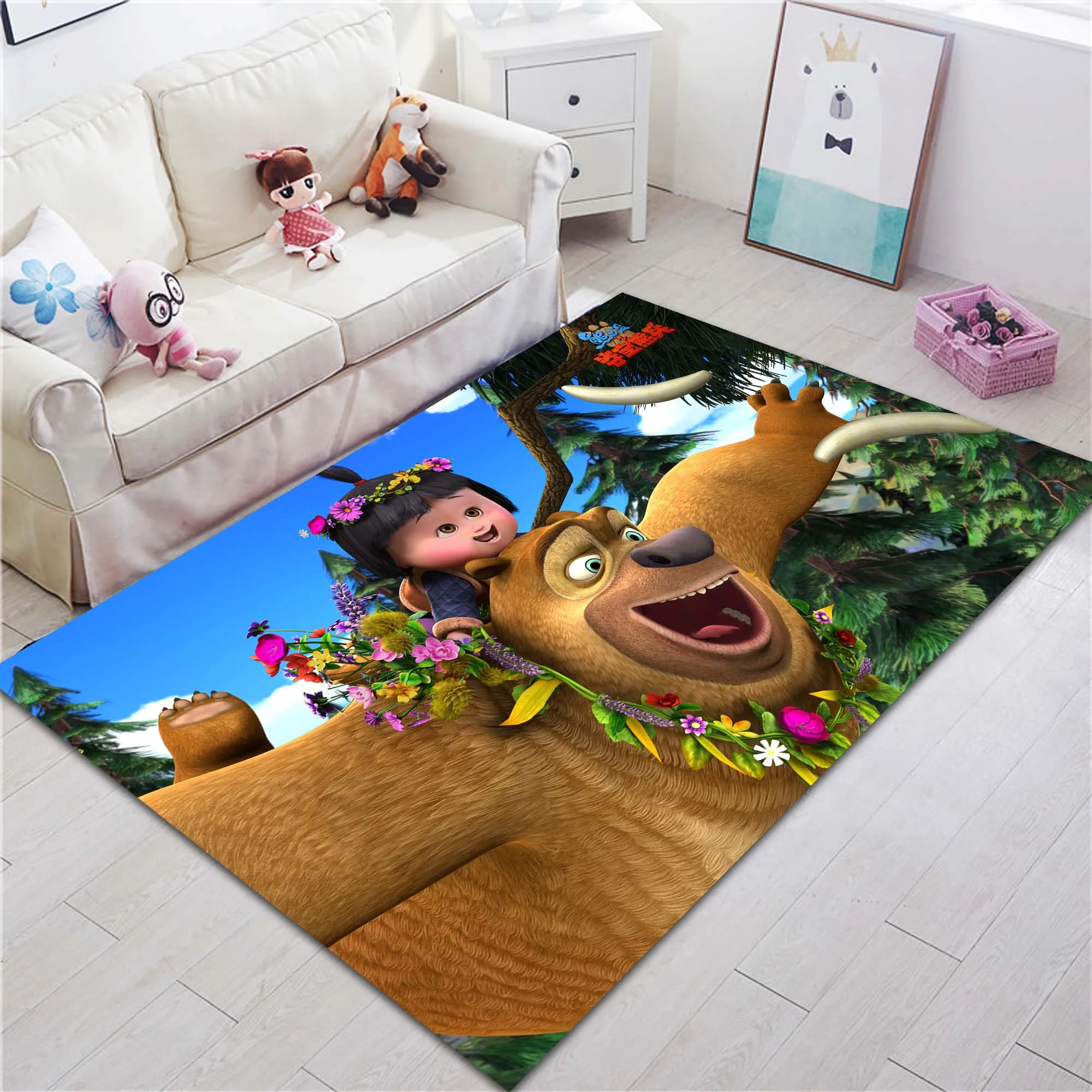 3d мультяшный Детский ковер моющийся игровые