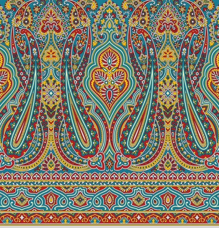 cotton poplin national pattern design printed fabric rayon greige digital print textile fabric custom
