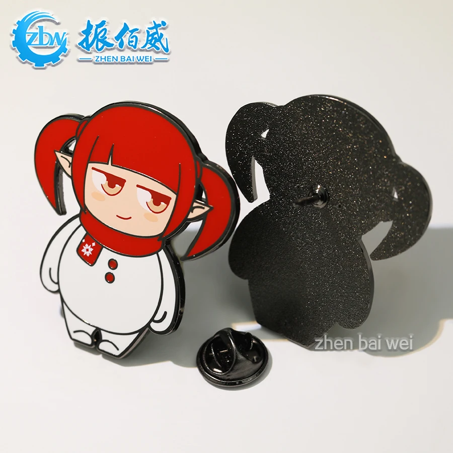 Chinese factory makes custom hard enamel lapel pins Star souvenir cartoon cartoon pin badge backing card