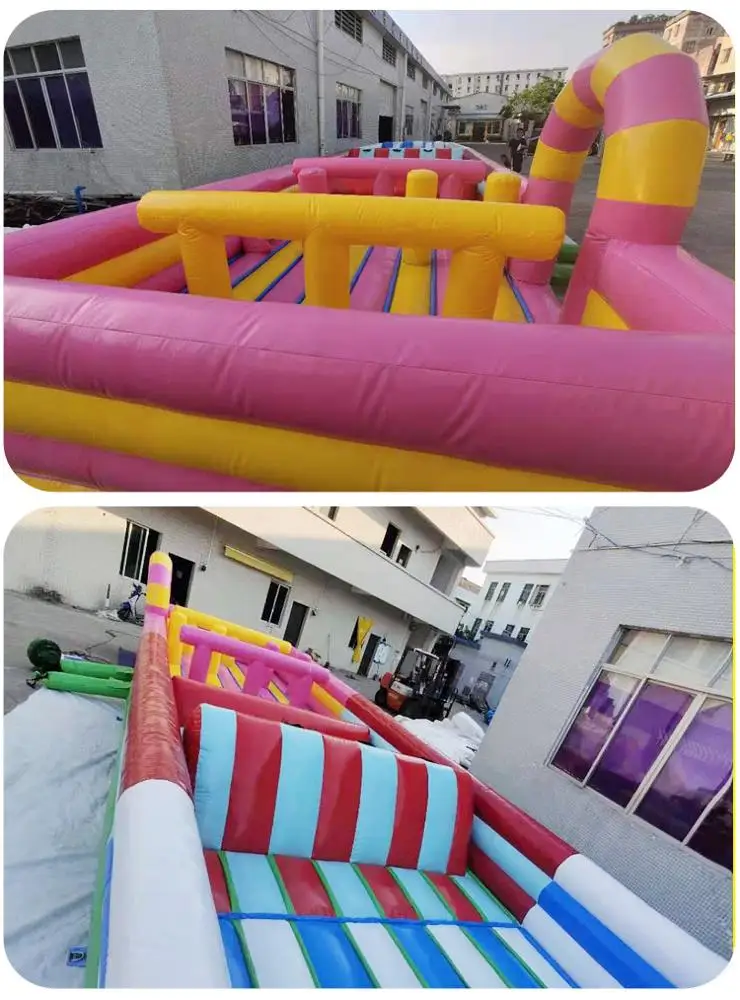 Надувная полоса препятствий в простом стиле для детей