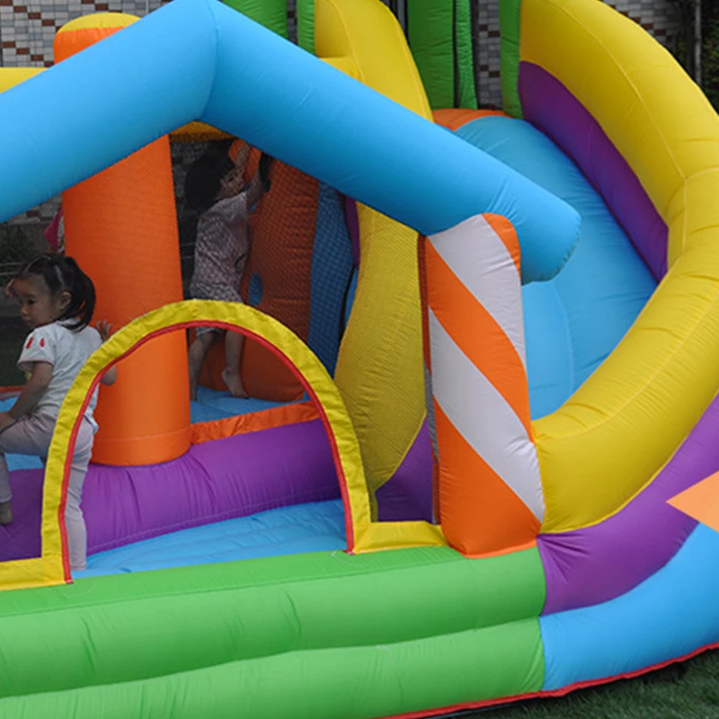 Inflatable Bounce House Crocodile Jumping Bouncy Castle with Blower for Kids Storage Bag Included