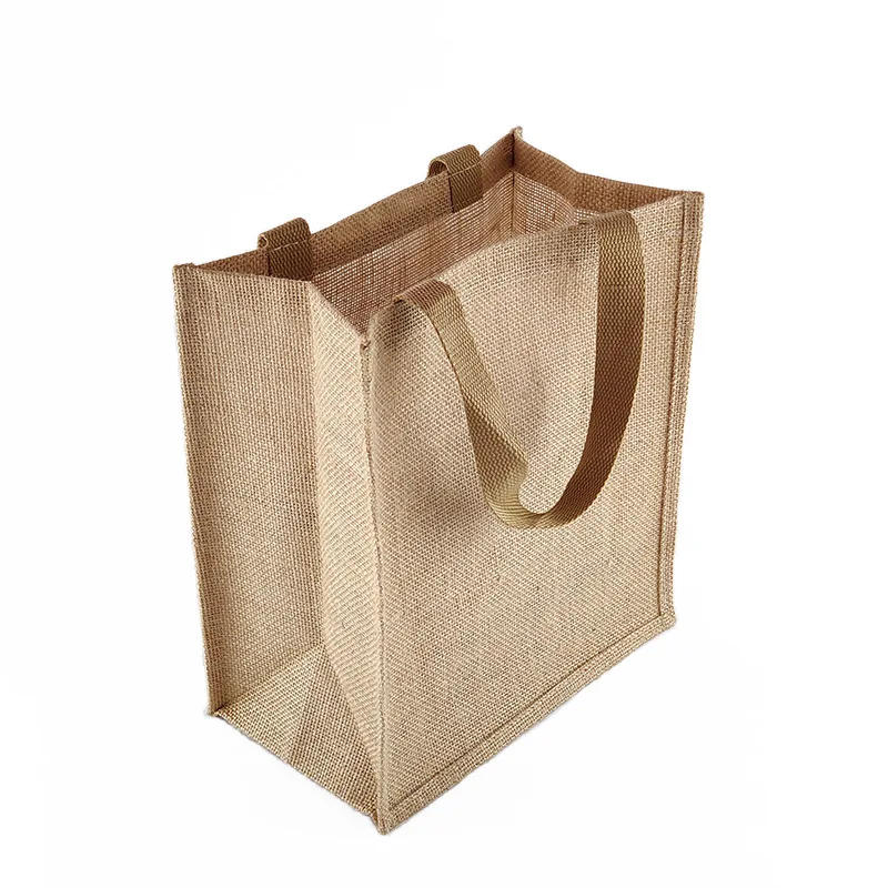 Jute linen bag custom logo gifting bag eco-friendly small jut bag