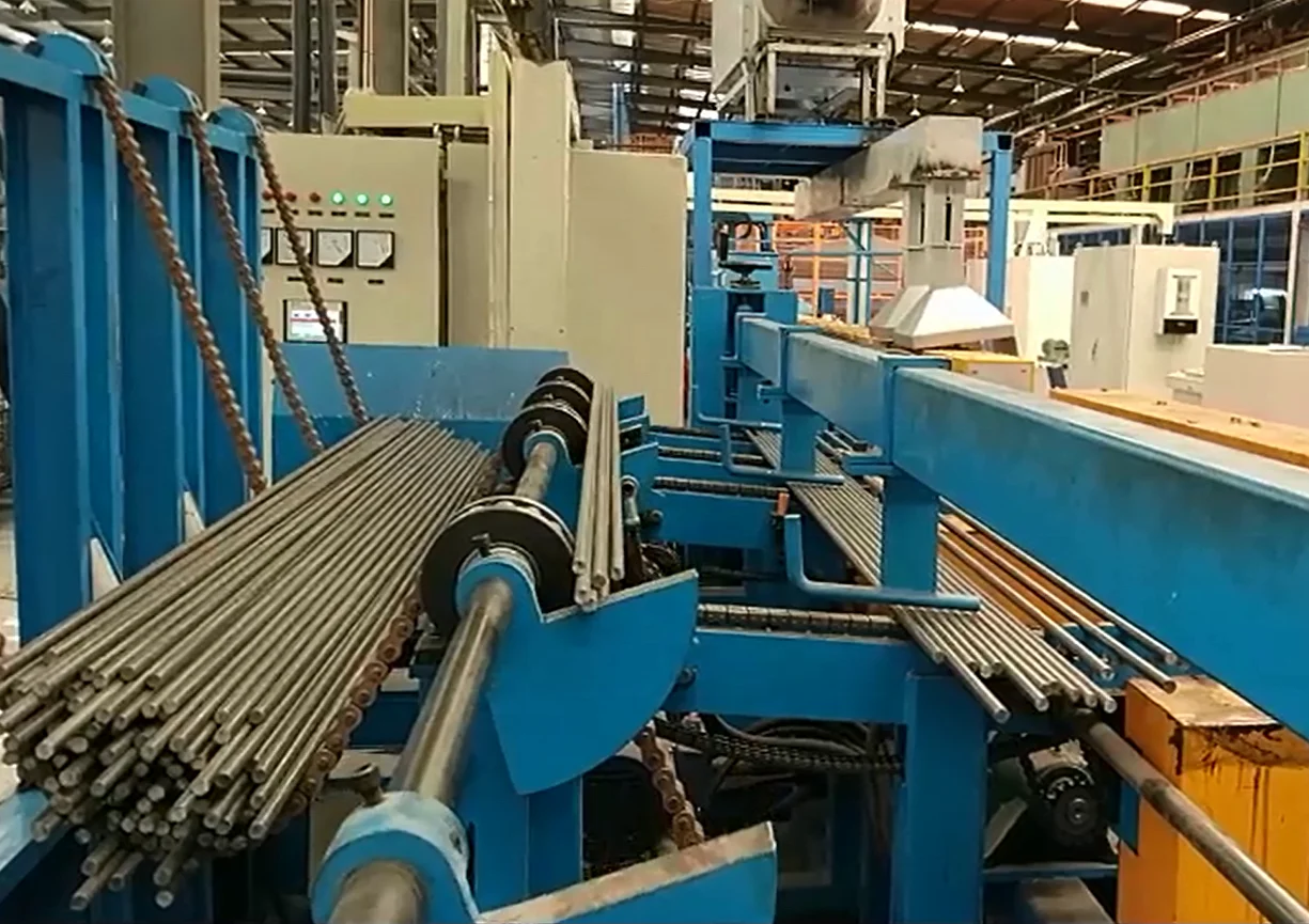 Steel wire induction heating furnace
