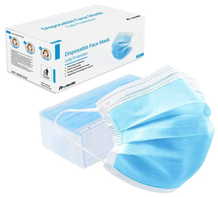 2020 popular 3ply adult civilian breathable earloop face mask