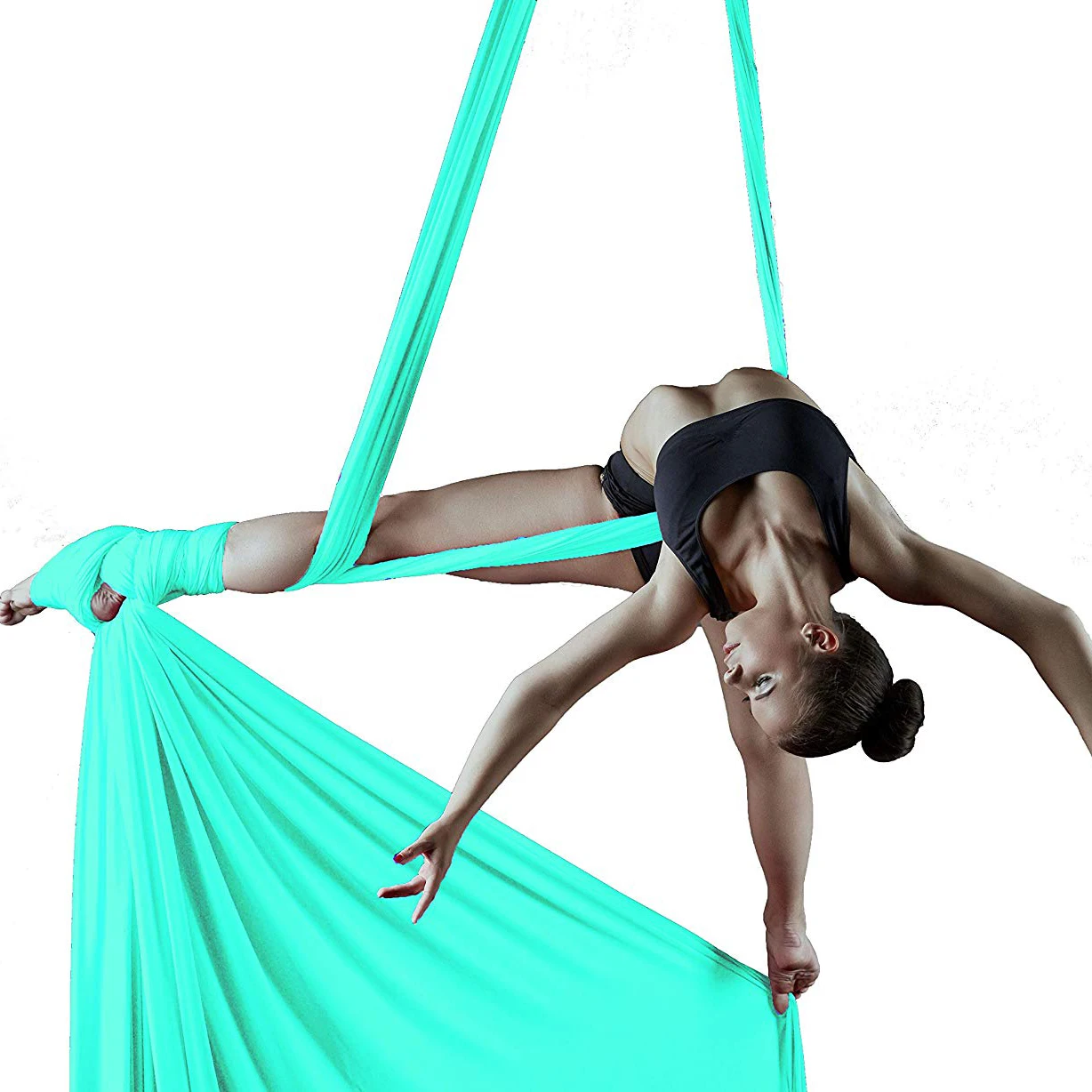 
Bilink 150cm x10m 100% high strength Nylon Aerial silks Yoga Hammock for children 
