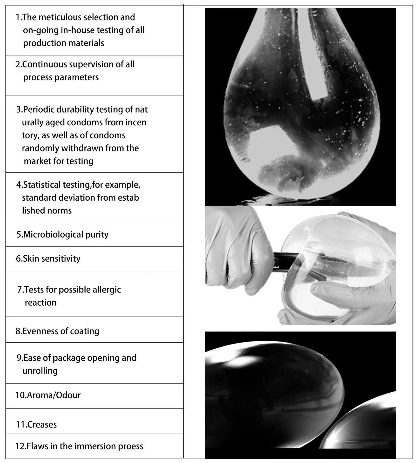 Natural latex condom WATER SOLUBLE DOUBLE CARE NATURAL RUBBER LATEX CONDOMS OEM