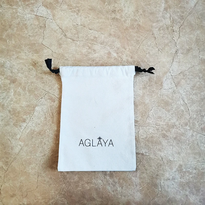Gift Jewelry Lash Shopping Cotton Pouch Wholesale Customized Canvas Wedding Party Tote Bags for Storage