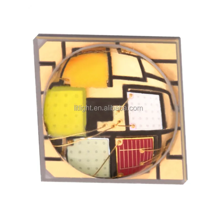 Full color 5050rgbwww red green blue RGB+warm+cool white 5in1 ceramic RGBWWW 5050 SMD LED chip for landscape stage lights