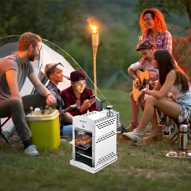 
High Heating Speed 304 Stainless Steel Camping Gas LPG Barbecue Grill 
