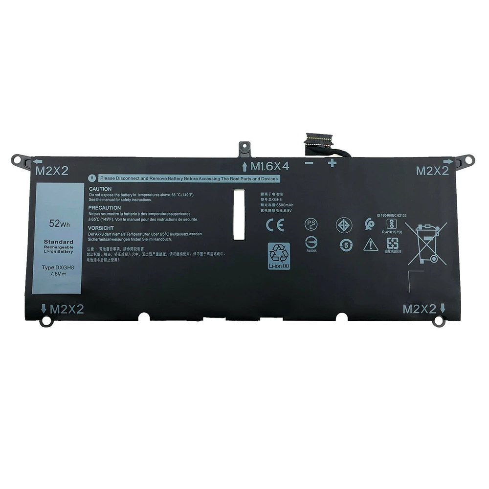 Replacement DXGH8 battery for Dell XPS 13 9370 9380 Inspiron 13 7390 7391 7490 Latitude 3301