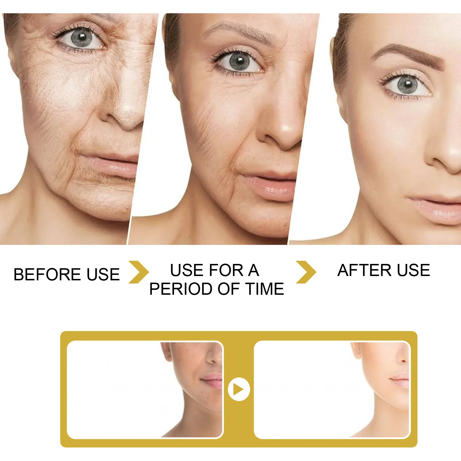 Organic Anti Aging Wrinkle Whitening Moisturizing 24k Gold Face Cream