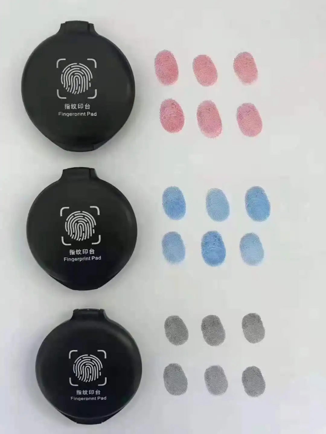fingerprint inkpad  finger inkpad large Ink Paste fast dry ink pad blue and red ink paste used for seals