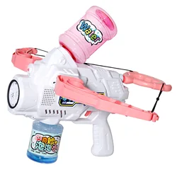 Bubble bazooka Gatling Soap colourful lights Bubble maker Water Machine Gun Toys Outdoor Bubble Shooting Water Gun