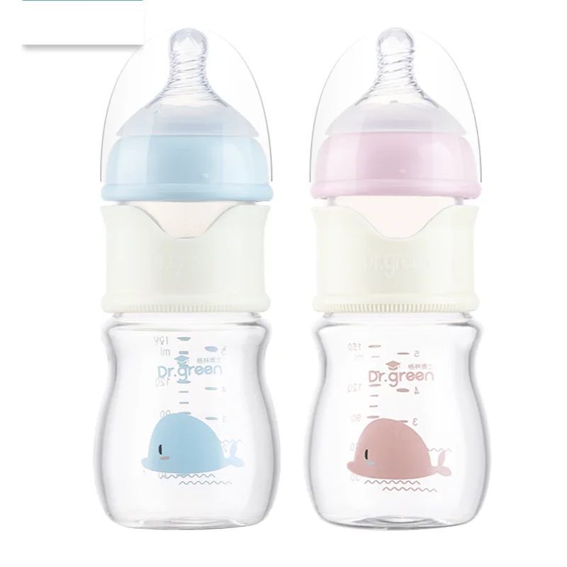 Breastmilk Training Bottle Wide-caliber Fast Flushing Anti-colic Without Thermostat PPSU Drop Resistant Materials baby bottle