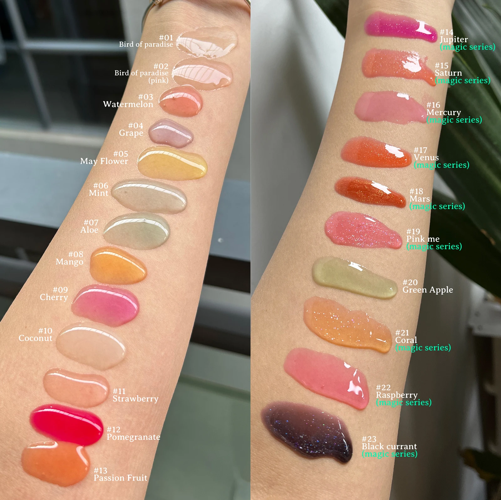 Lip care vegan oil plumper color changing lip oil tint fruit flavor clear glossy private label lip oil