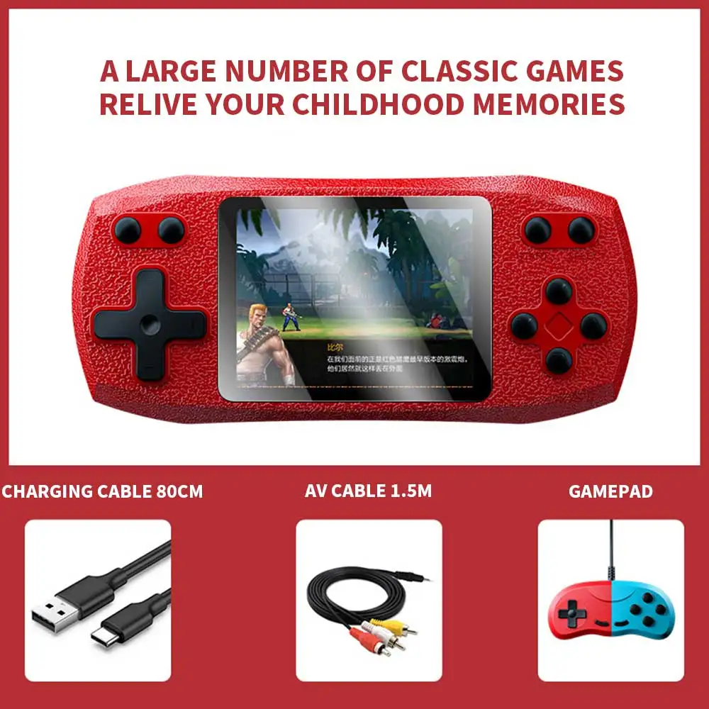 F1 3 inch Retro Game console Handheld Game Player 620 consolas de juegos Classic Game Cosola For NES