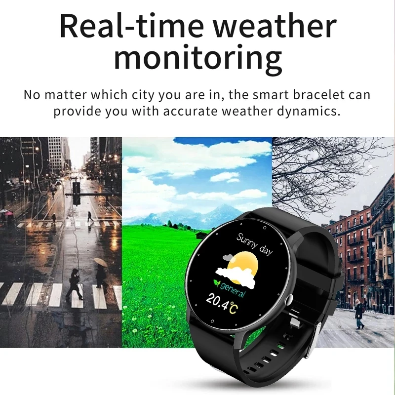 ew Smart Watch Men Women Full Touch Screen Sport Fitness Watch IP67 Waterproof For Android IOS Smartwatch Men