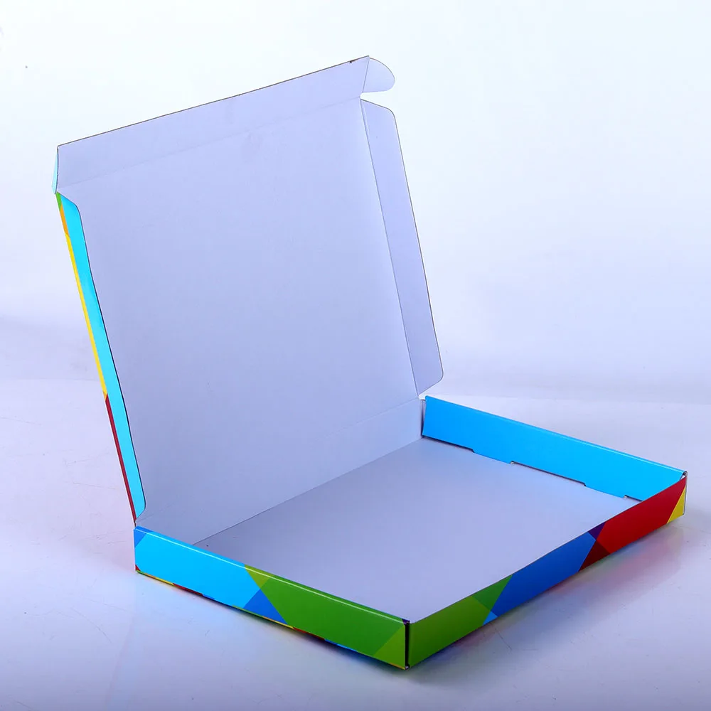 Custom full color printing corrugated paper zipper packaging boxes airplane shipping box for gift mailing business