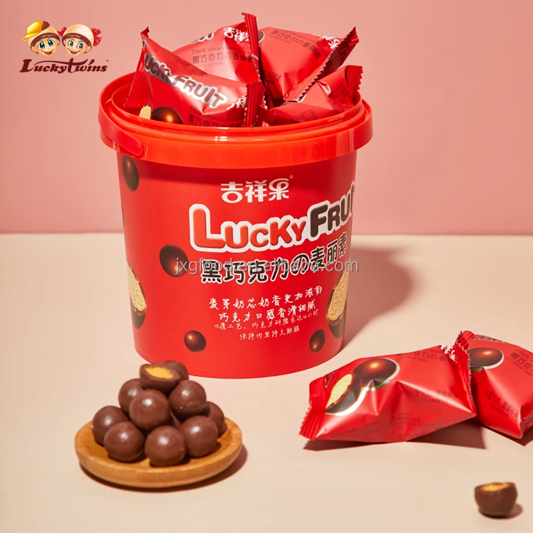 Manufactured chocolate candy hot sales biscuit chocolate delicious chocolate bucket with handle