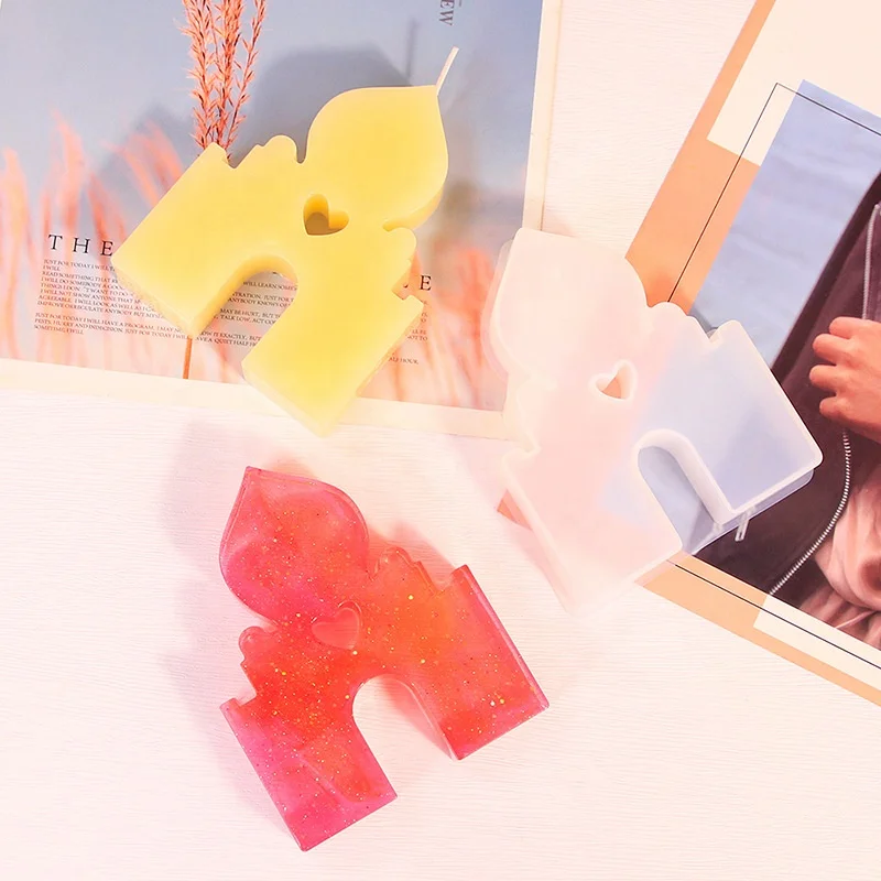 Early Riser diy scented candle silicone mold iron tower castle sailing ship lighthouse house plaster table decoration