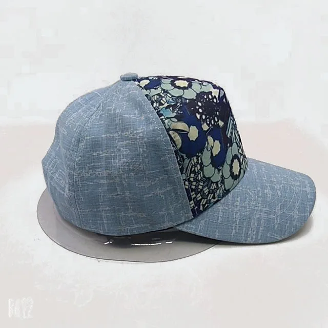 Spring and Autumn Blue Pattern Casual Hat