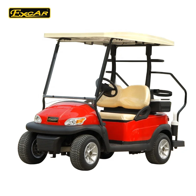 2 Seats Electric Golf Cart with 48V DC system hot for sale with solar roof