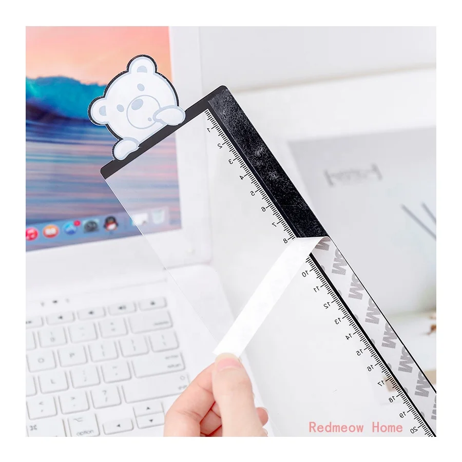 Cartoon cute animal computer display side message board screen note sticker transparent board computer message board