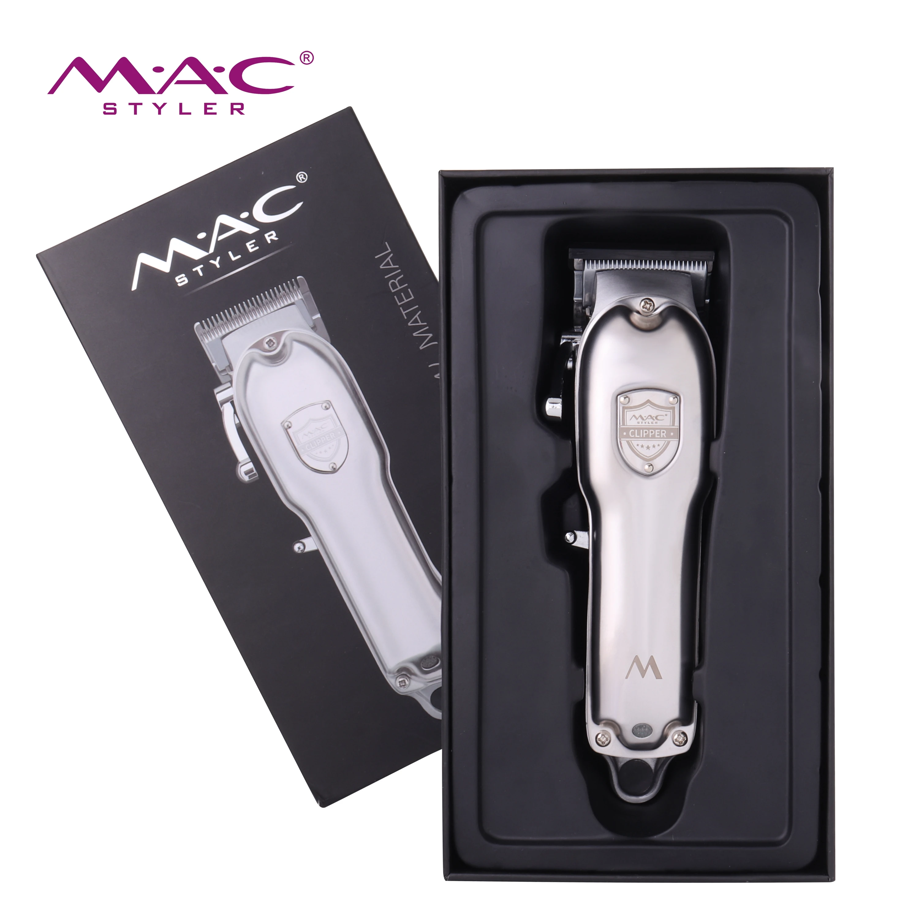 Professional Low-noise hair clipper with Lubricant & brush adult carbon steel blade removable built-in lithium battery practical