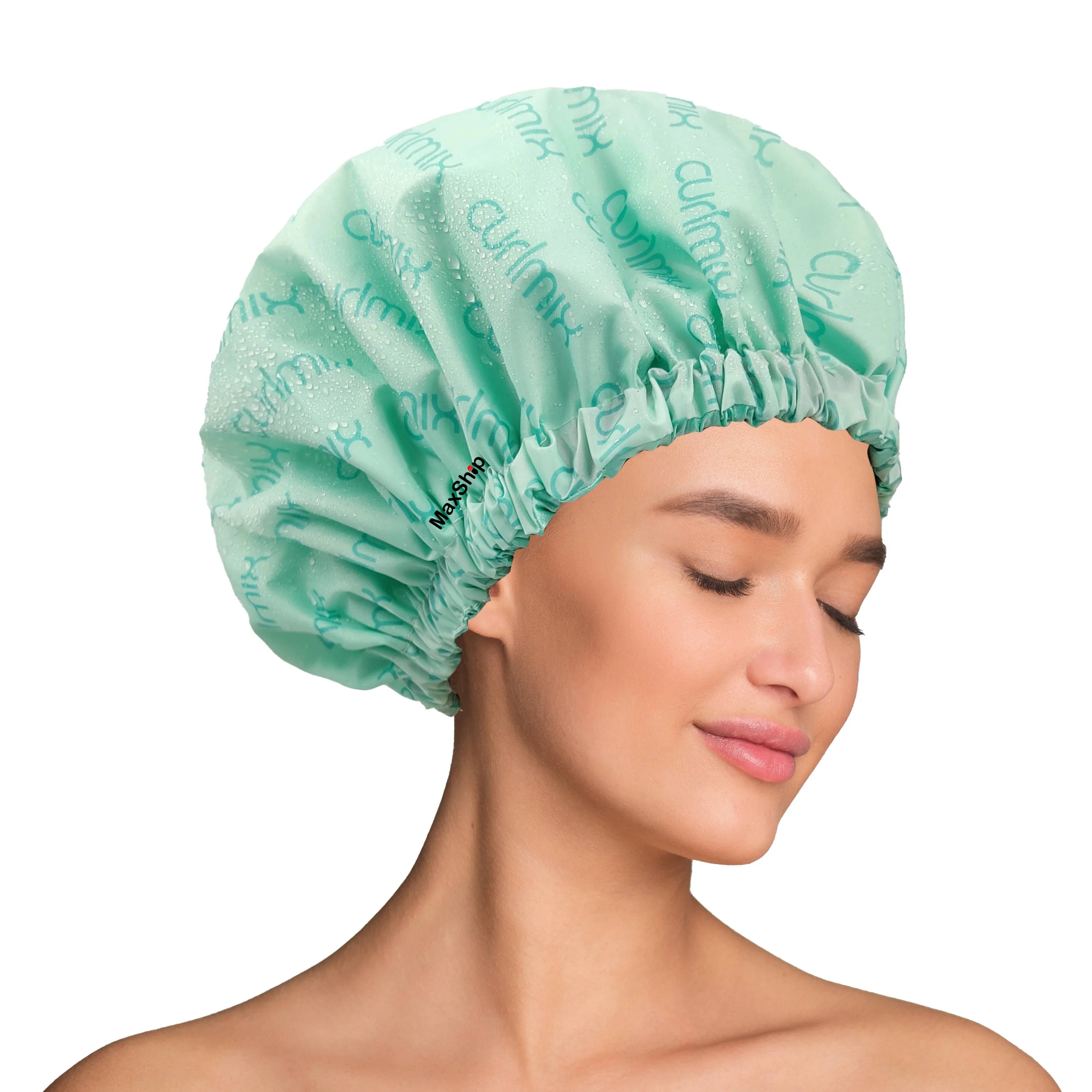 Женская шапочка для ванны с атласной подкладкой и пользовательским принтом