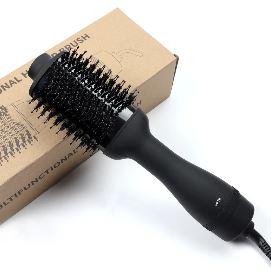 Professional One Step Rotary Styler Hair Dryer And Volumizer Salon Multi-function Hair Straightener Comb Hot Air Brush Dryer