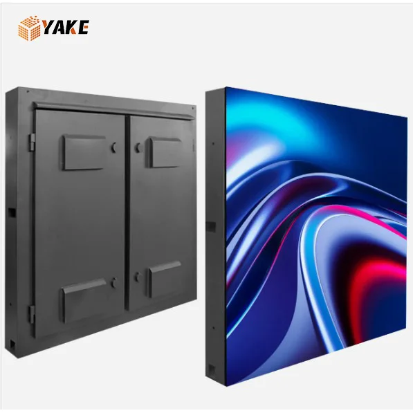Yake naked-eye 3D led screen outdoor standard Waterproof full color  LED advertising wall  front rear maintenance led display
