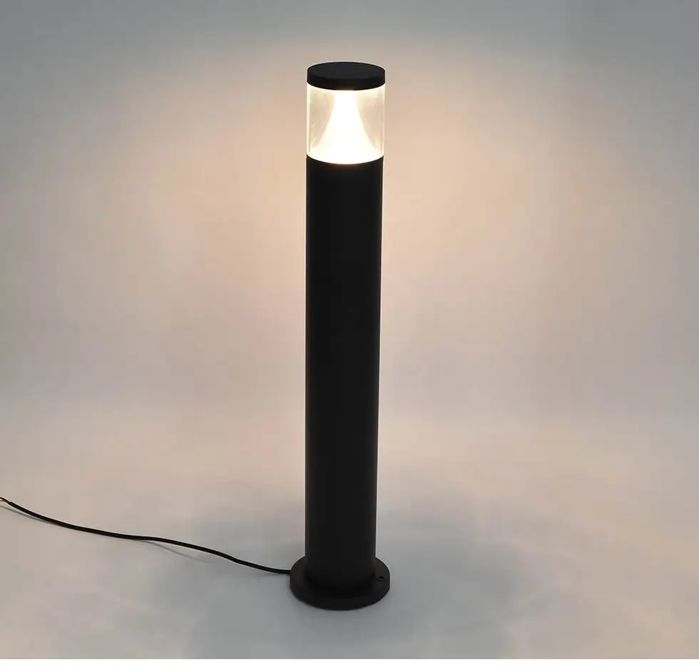Bollard Light External Exterior Lawn Light Outdoor Garden Light Landscape Solution Surface Led IP65 Waterproof 7W 9W 15W Black
