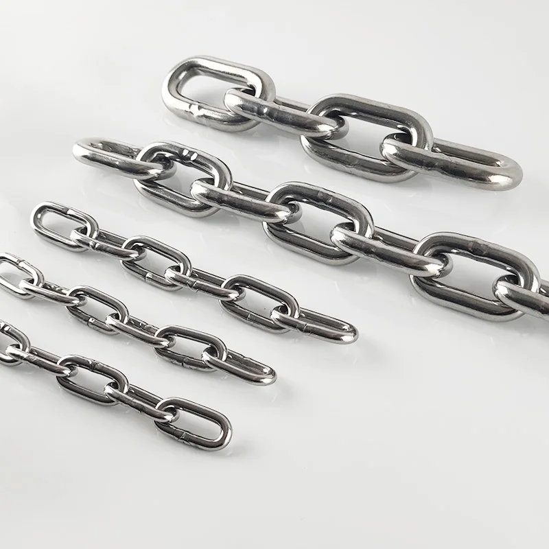High Polished Stainless Steel DIN 766 Short Link Chain