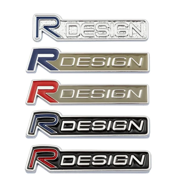 3D Metal Car Sticker Fender Trunk Emblem Badge Racing SUV Sports Stickers Car Body Decal S40 S60 S80 T5 XC60 Accessories Rdesign