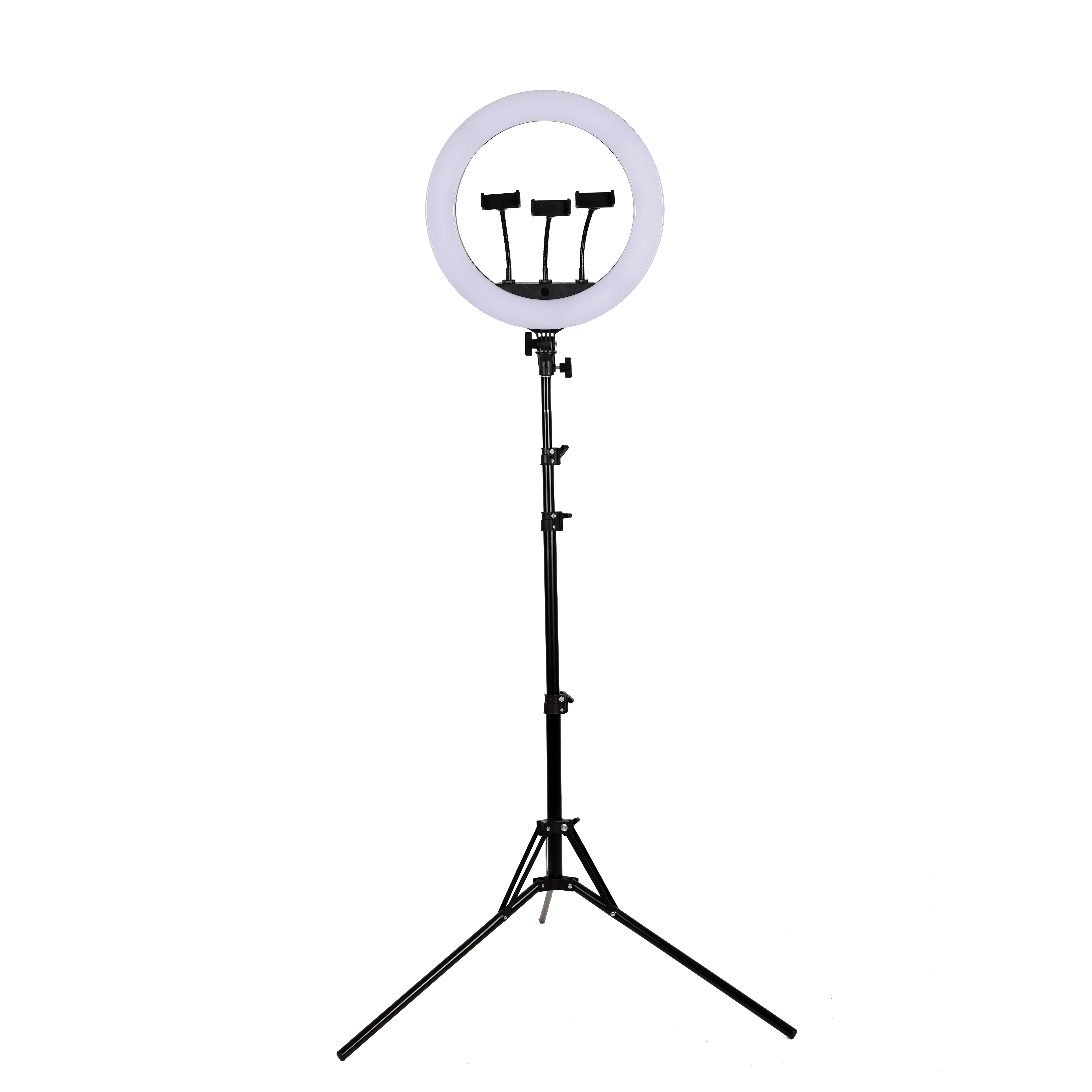 18 inch selfie ring light photographic lighting for tiktok youtube live stream show led circle with 2.1m 1.6M stand