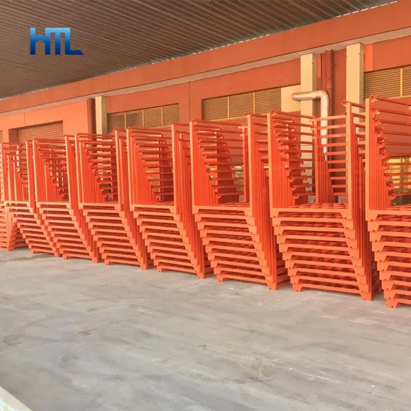 Powder coated logistic warehouse portable quakeproof stackable pallet tainer