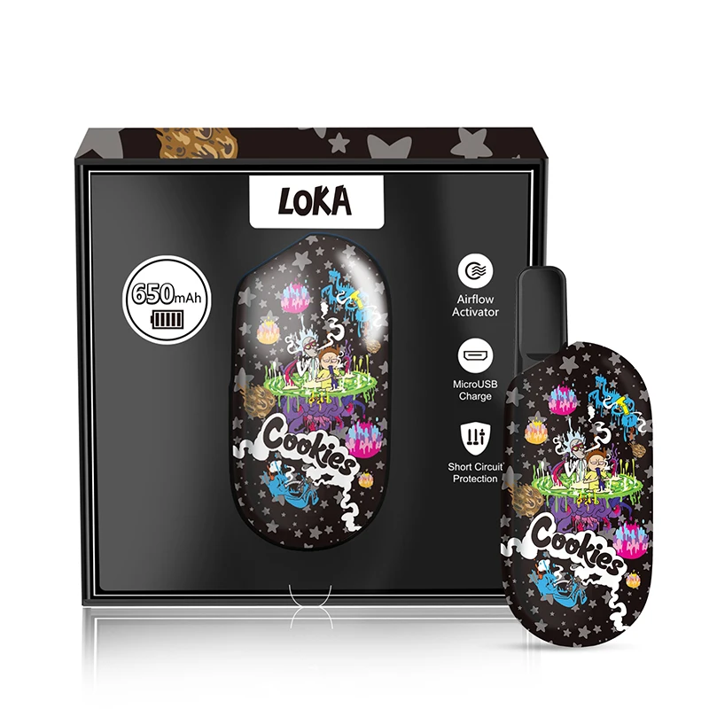 Newest LOKA High Quality Cbd Vape Battery 650 Mah CBD Preheat Battery 510 Thread