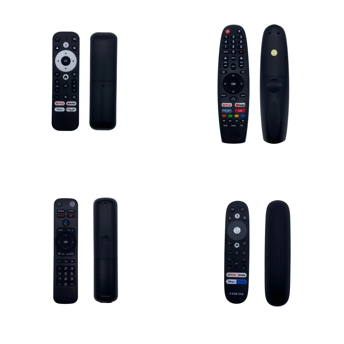 smart android tv box remote control wireless IR fireplace remote control for air purifier  for tiktok silicone buttons OEM