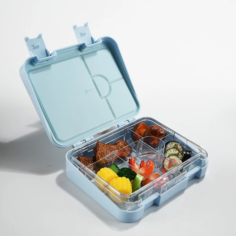 Buy Leakproof 4 and 6 Compartment Food Lunch Box Plastic Children Bento Lunch box