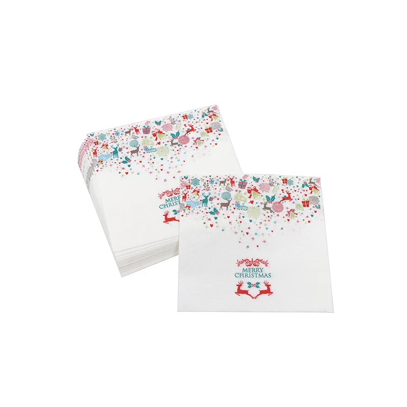 Factory wholesale disposable tissue box napkin tissue paper printed paper napkin