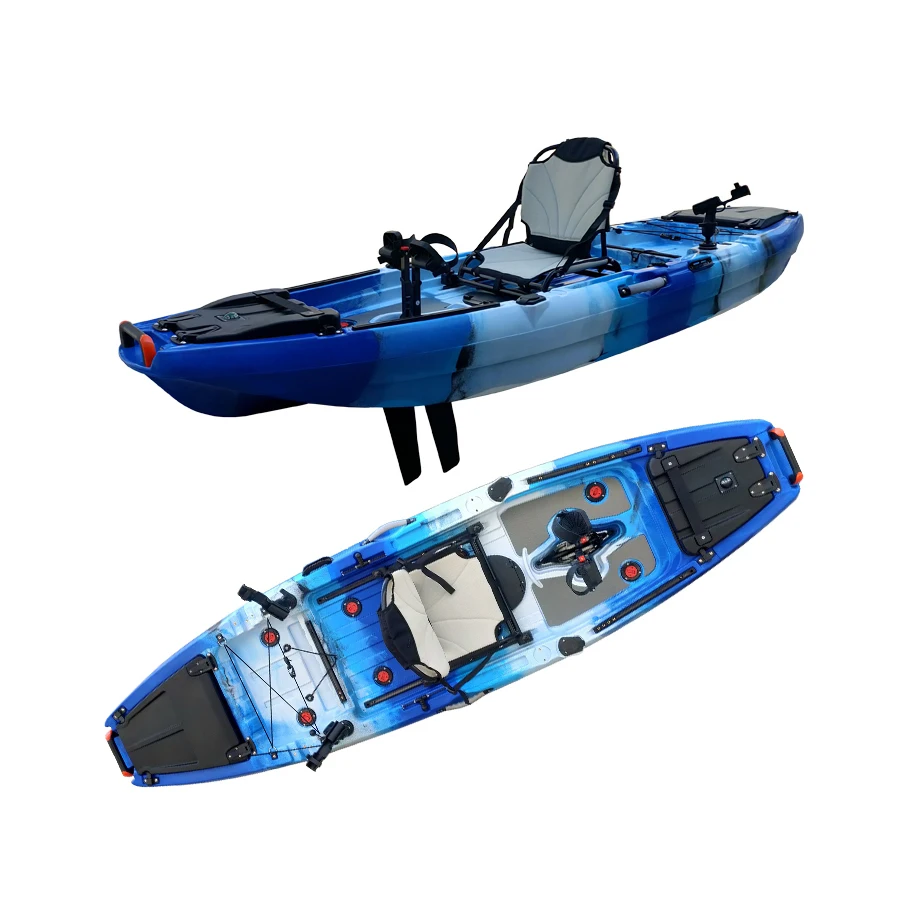 2022 Hot Selling 10ft Rotomolded Single Person Sit On Top Fishing Kayak with pedal drive
