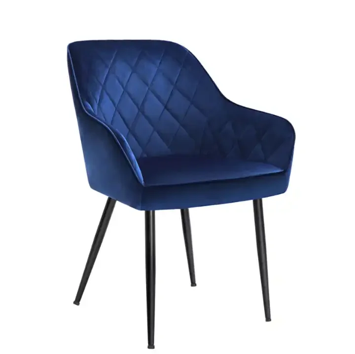 Nordic Dining Chair Luxury Velvet Metal Cheap Indoor Wholesale Dinning Room Home Furniture Modern Restaurant Dining Chairs