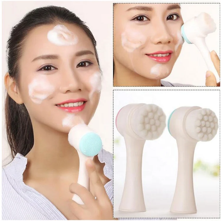 
Face Silicone Private Label Deep Pore Massager Massage Skin Custom Facial Cleansing Brush 