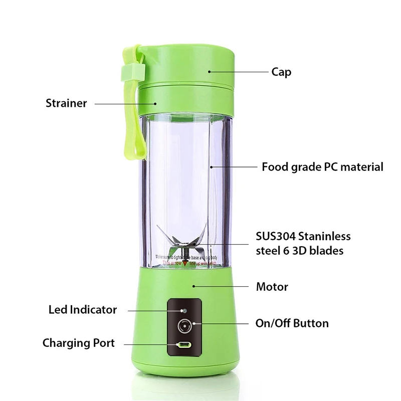 Portable Price Maker Mini Blade Smoothie Blender