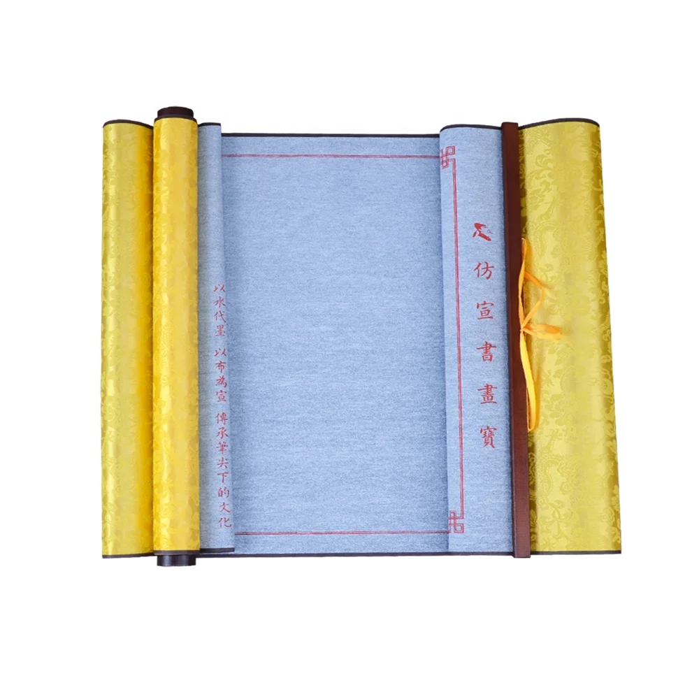 OEM Eco Chinese Calligraphy Practice Blank Water Writing Cloth Scroll