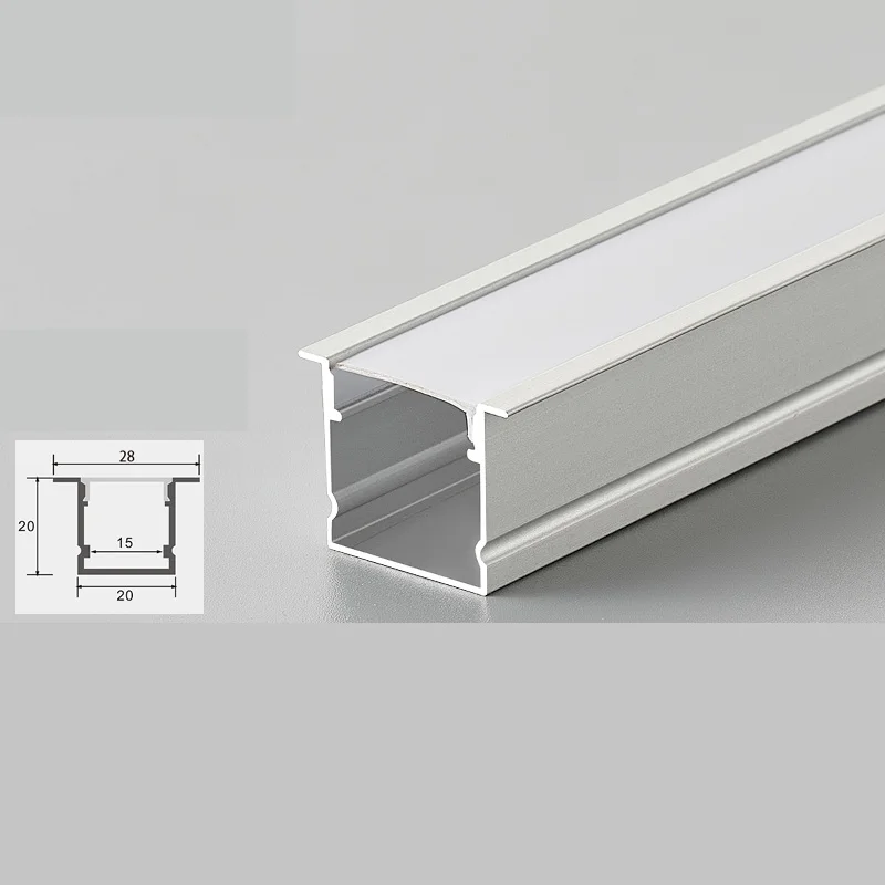 Alu Alloy 6063 Accessories Extrusion Housing Channel Diffused Cover For wardrobe wall Lighting Strip Led Aluminum Profiles